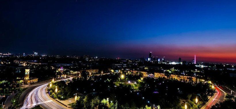 Ночной Ташкент