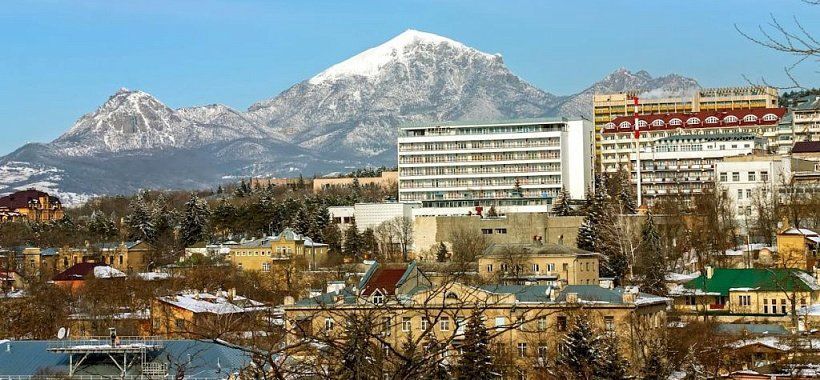 Вид на гору Машук в Пятигорске