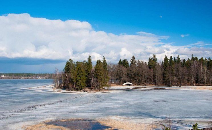 Выборг под снегом зима