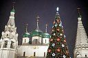Ярославль-Церковь Ильи Пророка.  Рождественские праздники на главной площади города