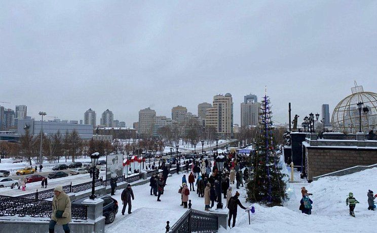 Ледовый городок в Екатеринбурге