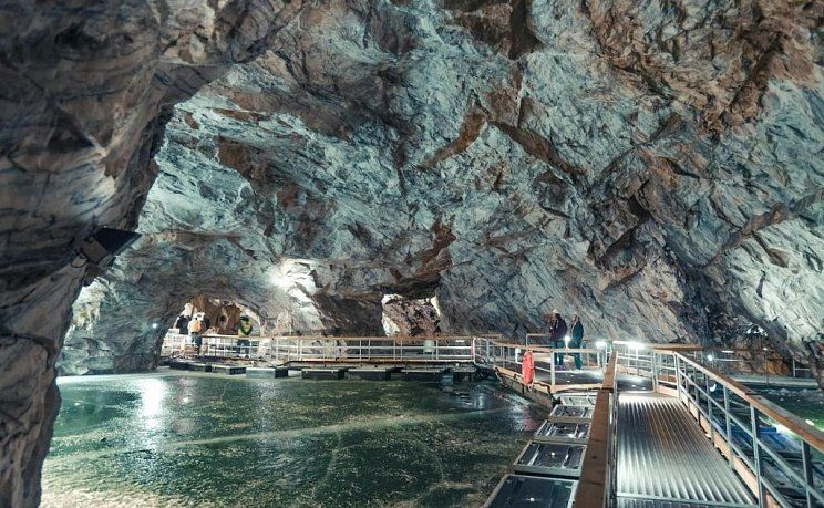 Мраморный каньон Рускеала зимой