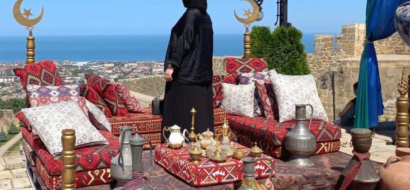 Вид на Каспийское море Дербент