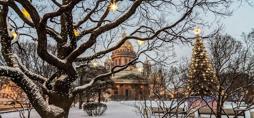 Исаакиевский собор зимой