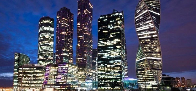 Ночная Москва Сити