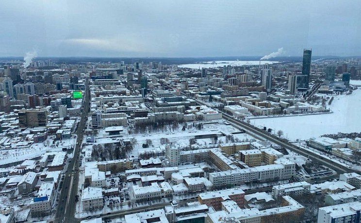 Виды зимнего Екатеринбурга