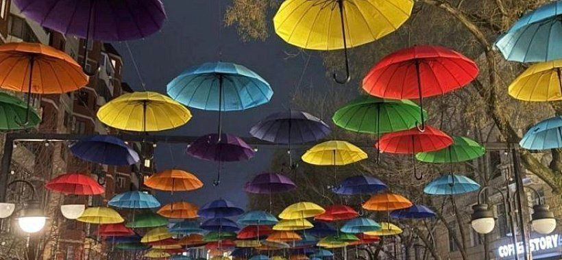 Аллея парящих зонтиков Грозный Чечня