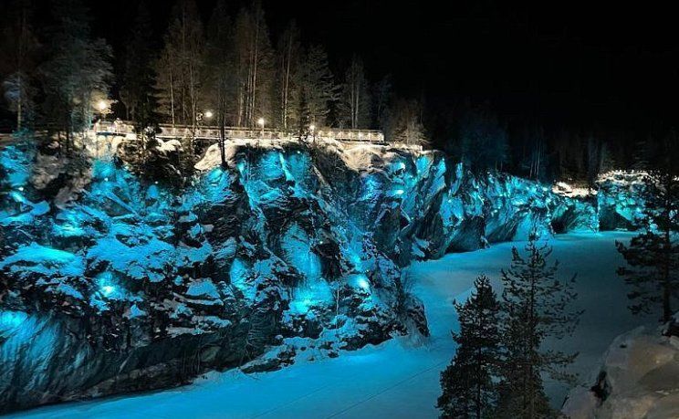 Красота зимнего Рускеала