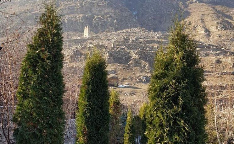 Село Верхняя Балкария зимой