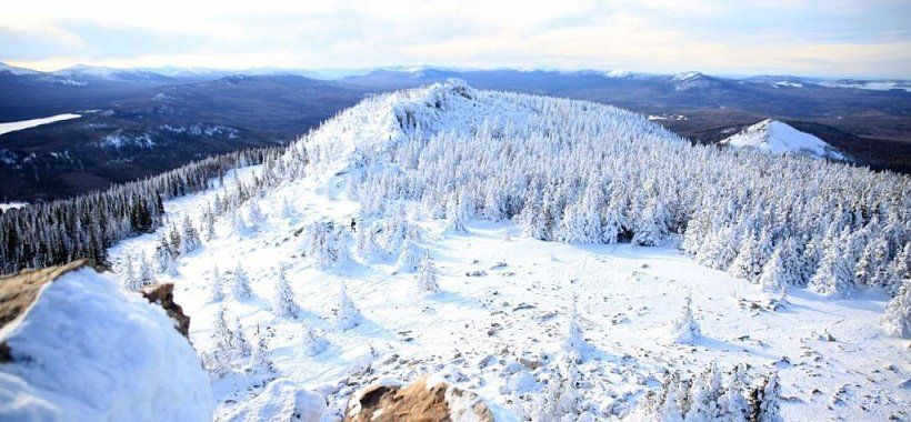 На вершине горы