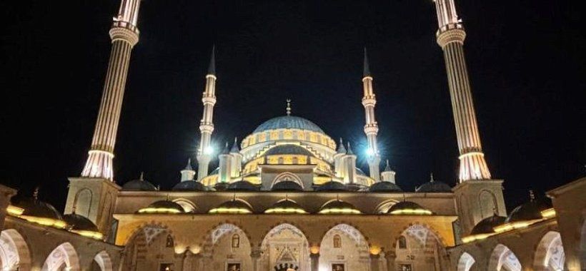 Мечеть Сердце Чечни зимой