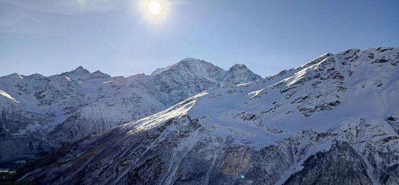 Зимние горы Кавказа