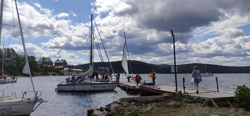 Яхтенная марина озера Тургояк