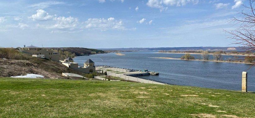 Панорама на Волгу в Болгар
