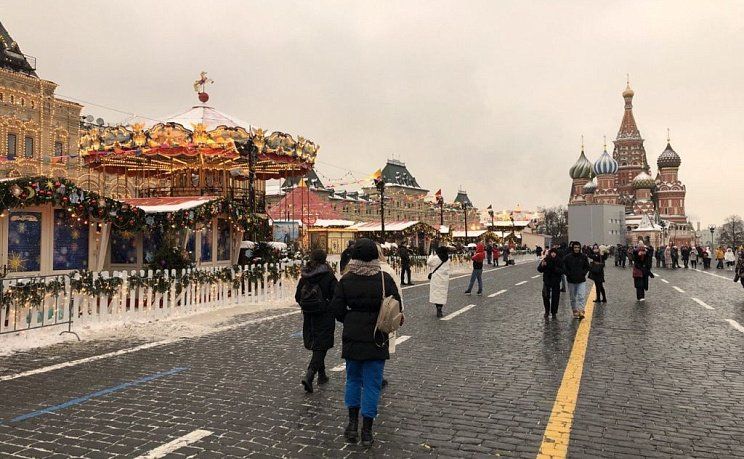Красная Площадь на новогодние праздники