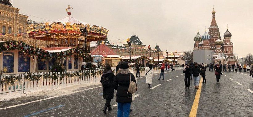 Красная Площадь на новогодние праздники