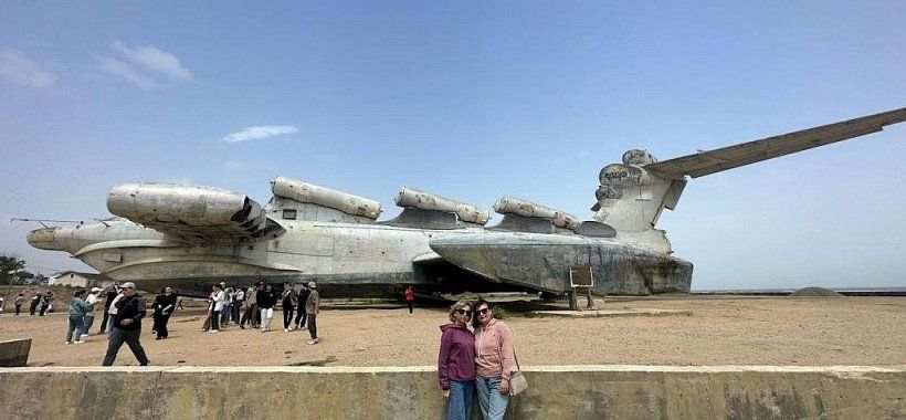 Экраноплан Лунь в парке Патриот Дербент