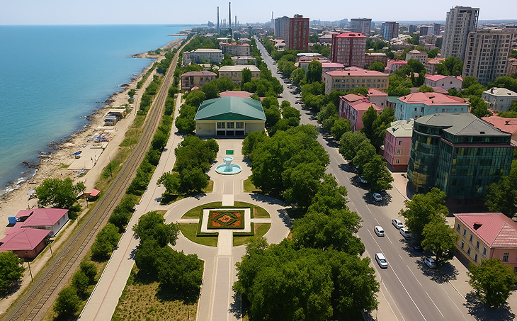Каспий и старый город