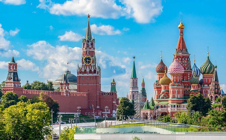 Вид Кремля в Москве